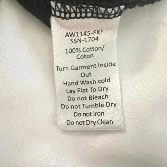 ATM Black Metallic Foil Short Sleeve Crew Neck Tee - Picture 5 of 7